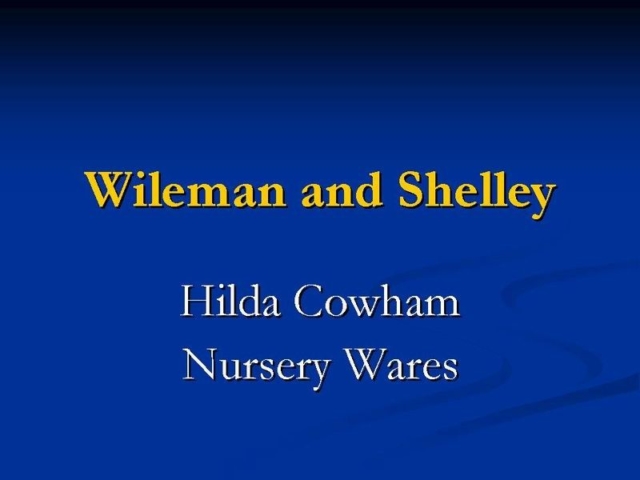 Title card - Hilda Cowham Nursery Wares