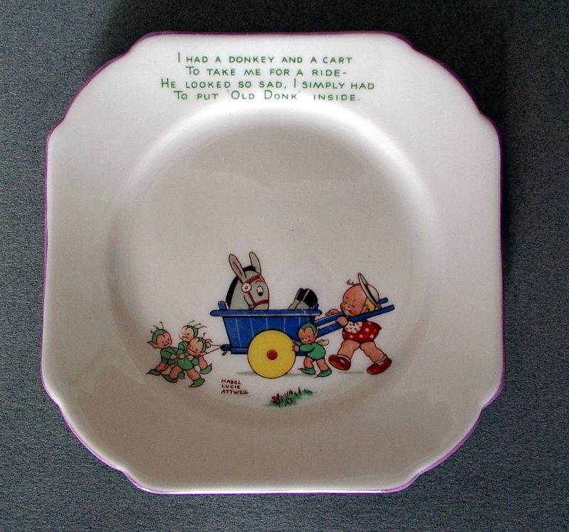 Mabel Lucie Attwell Donkey plate