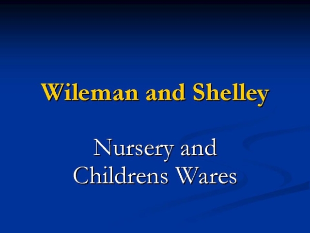 Title card - Nursery and Childrens Wares