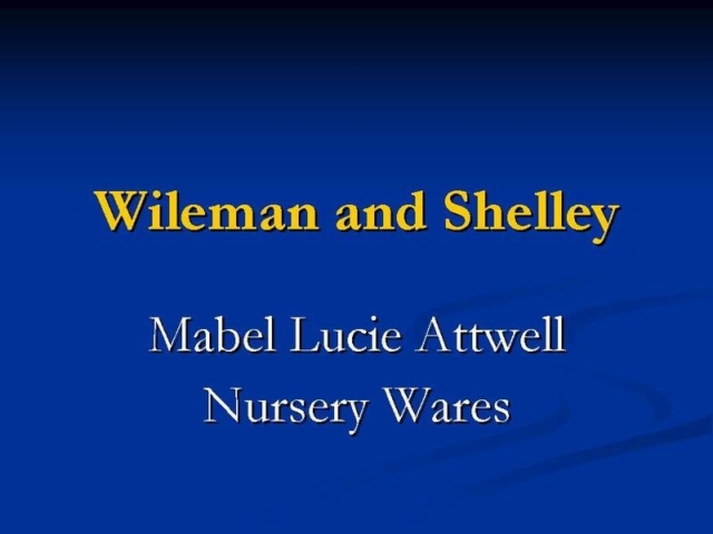 Title card - Mabel Lucie Attwell Nursery Wares